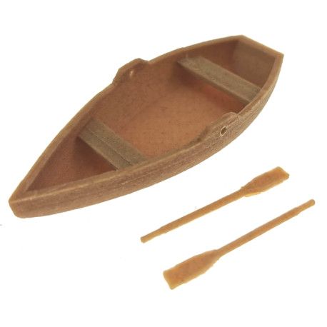 Ruderboot mit Paddeln 1:32