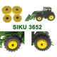 Radgewichte für Siku Farmer Traktoren 1:32