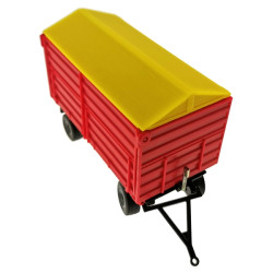 Planendach für Zwei-Achs-Anhänger rot von Siku (2898)