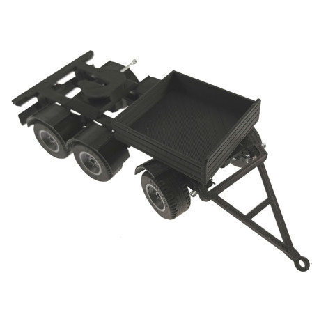 Transportkiste für Dolly 3-Achs Kommunal mit Lenkachse 1:32