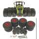 Drillingsbereifung Komplett-Set für Siku Control 32 Claas Xerion 5000 (6791,6794)