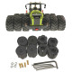 Montagesatz ohne Reifen für Drillingsbereifung an Siku Control 32 Claas Xerion 5000 (6791,6794)