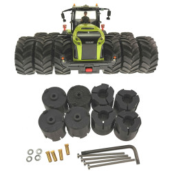 Montagesatz ohne Reifen für Drillingsbereifung an Siku Control 32 Claas Xerion 5000 (6791,6794)