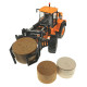 Rundballen-Greifer für Siku JCB 435S Agri Radlader (3663) 1:32