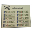 Nummernschild Aufkleber 1:32 - 10 Stück