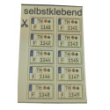 Agrar Nummernschild Aufkleber 1:32 - 10 Stück