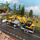 Transport-Anhänger für Mini-Bagger 1:32