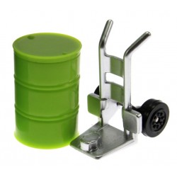 Siku 70021409 – Sackkarre mit Fass 1:32