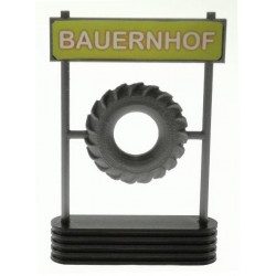 Aufstellschild für Bauernhof, Werkstatt etc. 1:32