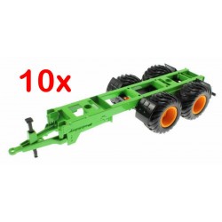 10x Fahrgestell von Siku 2873 Silagewagen